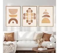 OTURRI Boho abstrait Toile tableau Murale Art géométrique affiches minimaliste Toile tableau peinture Tableaux pour chambre salon intérieur Decoration à la maison 40x60cmx3 sans cadre