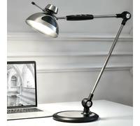 OTUS Lampe de Bureau LED avec Commande Gestuelle | Lampe de Table 12 Niveaux Luminosité, 3 Températures Couleur, Architecte Rétro avec Bras Articulé | Lumiere Bureau pour Lecture, Atelier