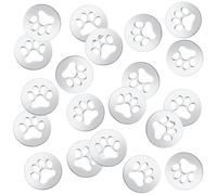 Otuuz 20 Ensembles Jetons de Panier d'Achat en Acier Inoxydable Jeton d'Achat pour Hommes Femmes Chariots de Courses Supermarché(Pattes de Chien)