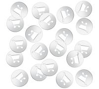 Otuuz 20 Ensembles Jetons de Panier d'Achat en Acier Inoxydable Jeton d'Achat pour Hommes Femmes Chariots de Courses Supermarché(Panier)