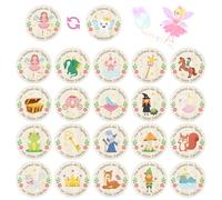 Otuuz 20 Pièces Monnaie en Bois de la Fée des Dents Cadeau pour Fée des Dents Pièce de Monnaie Fée des Dents pour Enfants Filles Garçons Souvenir Perdu de 20 Dents de Lait