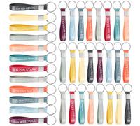 Otuuz 24 Pièces Porte-Clés Inspirants en Silicone Porte-Clés de Motivation en Allemand Porte-Clés d'Encouragement avec Citations Inspirantes Cadeau de Remerciement pour Employé Collègue Enseignant
