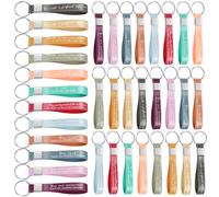 Otuuz 36 Pièces Cadeaux d'Appréciation des Employés Porte-Clés en Caoutchouc et Silicone avec Citation Inspirante Cadeau de Motivation de Remerciement pour Remise de Diplôme Bureau École Enseignant