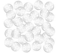 Otuuz 40 Jetons de Caddie avec Trèfle à Quatre Feuilles Jeton de Courses en Acier Inoxydable Porte-Bonheur Puce Portable pour Caddie Puces pour Chariots de Courses pour Femme Shopping Supermarché