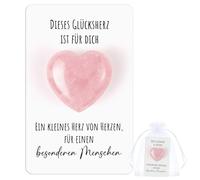 Otuuz Coffret Cadeau Cœur en Cristal avec Carte de Motivation | Cadeau Encourageant pour Amis, Famille ou Collègues pour Noël et les Occasions Spéciales (Rose - Personnes spéciales)
