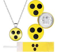 Otuuz Ensemble de 4 panneaux aveugles dans une chaîne de cou aveugle, aide à un usage quotidien