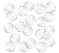 Otuuz Jetons de Caddie avec Trèfle à Quatre Feuilles Jeton de Courses en Acier Inoxydable Porte-Bonheur Puce Portable pour Caddie Puces pour Chariots de Courses pour Femme Shopping Supermarché(20)