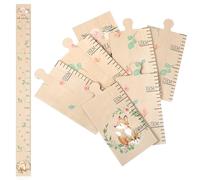 Otuuz Toises pour Bébé Toise pour Enfant en Bois Tableau de Mesures pour Bébé Cadeau de Naissance Toise Murale Hurra Ich Wachse Décoration de Chambre(Petit Renard)