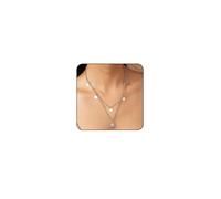 Otxas Collier ras du cou en argent avec pendentif soleil doré pour femme - Collier plastron bohème pour femme, Adjustable, Métal, Pas de gemme