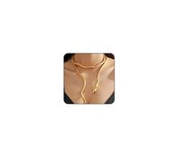 Otxas Collier ras du cou flexible pour femme - Bijoux serpent pour femme - Accessoires d'Halloween, Zinc, Pas de gemme