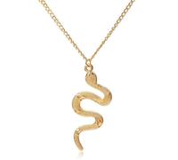 Otxas Collier serpent doré pour femme - Collier avec pendentif serpent délicat pour homme - Bijoux d'Halloween pour femme, 15.74 inch, Zinc, Pas de gemme
