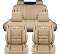 OTYKPXNV Voiture Ensembles De Housses Siège pour VW New Beetle New Beetle Cabriolet, Housse Siege Couverture Avant et Arrière ImperméAble Confortable Accessoire,Beige