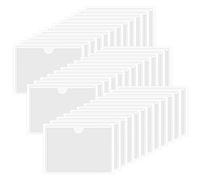 OTYMIOW 102 Porte-Étiquettes Auto-Adhésifs 6 x 10 cm Porte-Étiquettes Adhésif Étanche Transparent Pochettes Adhésives Transparentes pour Cartes Autocollantes Porte-Permis de Stationnement