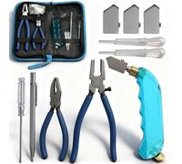 OTYMIOW Ensemble de Coupe-Verre Professionnel 12PCS Coupe-Verre Professionnel à Huile, Pince pour Couper les Carreaux de Verre, Coupe-Verre Professionnel avec Tête Remplaçable et Réservoir d'Huile