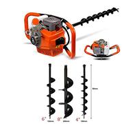 OU BEST CHOOSE Tarière Thermique 52 cm 52 CC 2,4 ch Tarière à Essence et Moteur Earth Auger Post Hole Digger Perceuse au Sol + 3 Foret d'extension