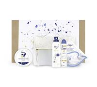 Où Coffret Mosturizing Beauty Routine, contient de la mousse de douche où à l'huile de coton, masque facial hydratant, crème Dove Body Love visage et corps et anti-transpirant Original, idée cadeau