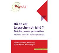 Où en est la psychomotricité ? Etat des lieux et perspectives Pour une approche psychodynamique - Fabien Joly - In Press Eds - broché - Etude