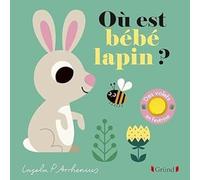 Où est bébé lapin ? - Livre à rabats en feutrine et miroir - À partir de 6 mois