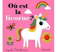 Où est la licorne ? - Livre à rabats en feutrine et miroir - À partir de 6 mois