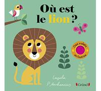 Où est le lion ? - Livre à rabats en feutrine et miroir - À partir de 6 mois
