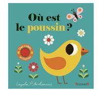 Où est le poussin ? – Livre à rabats en feutrine et miroir – À partir de 6 mois
