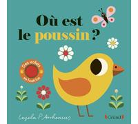 Où est le poussin ? – Livre à rabats en feutrine et miroir – À partir de 6 mois