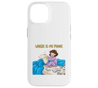 Où est Mon téléphone drôle Morning Chaos Design Coque pour iPhone 14