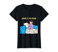 Où est Mon téléphone drôle Morning Chaos Design T-Shirt