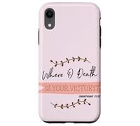 Où est ta Victoire ? Corinthiens 15:55 Pâques Coque pour iPhone XR