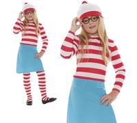Où Est Wally Wenda Costume De Fête Pour Filles Enfants Livre Jour