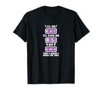 Où Je dessine Une Ligne Blague mathématique Étudiant en T-Shirt