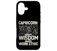 Où la Sagesse Rencontre l'éthique du Travail Capricorne Coque pour iPhone 17