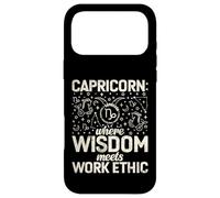 Où la Sagesse Rencontre l'éthique du Travail Capricorne Coque pour iPhone 17 Pro Max