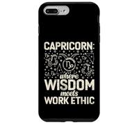 Où la Sagesse Rencontre l'éthique du Travail Capricorne Coque pour iPhone 7 Plus/8 Plus