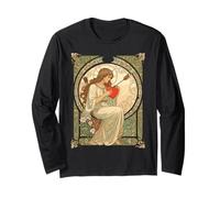 Où l'amour Fait Mal à la Romance Vintage Art Nouveau Manche Longue