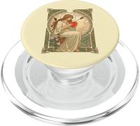 Où l'amour Fait Mal à la Romance Vintage Art Nouveau PopSockets PopGrip pour MagSafe