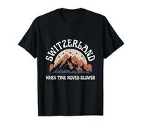 Où le temps s'est déplacé plus lentement en Suisse Vacances T-Shirt