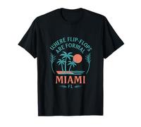 Où les tongs sont un graphique officiel de la Miami City Pride T-Shirt