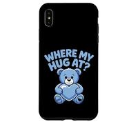Où Mon câlin à l'ours Tenant Un cœur d'amour câlins Mignon Ours Coque pour iPhone XS Max