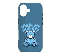 Où Mon câlin à l'ours Tenant Un cœur Kawaii Ours Saint-Valentin Coque pour iPhone 17