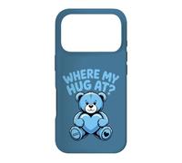 Où Mon câlin à l'ours Tenant Un cœur Kawaii Ours Saint-Valentin Coque pour iPhone 17 Pro