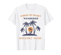 Où mon cœur a erré, île Mackinac, Michigan T-Shirt