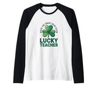 Où Naissent Les idées intelligentes Lucky Teacher Manche Raglan