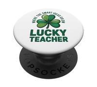 Où Naissent Les idées intelligentes Lucky Teacher PopSockets PopGrip Adhésif