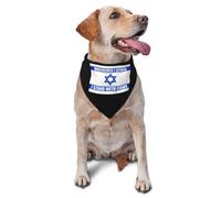 Où Que Je Sois, Je suis du Côté D'Israël. Écharpes De Chien Réglables Écharpe pour Chien Lavable Foulard Triangle pour Chiens Animal De Compagnie Chat