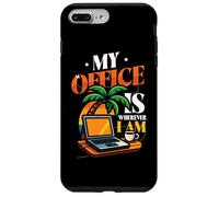 Où Que Je sois, Mon Bureau, Mon Travail à Distance, Mes déplacements Coque pour iPhone 7 Plus/8 Plus