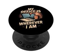 Où Que Je sois, Mon Bureau, Mon Travail à Distance, Mes déplacements PopSockets PopGrip Adhésif
