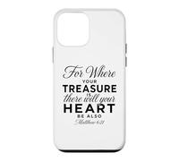Où se Trouve Ton trésor, il y en Aura pour Le cœur Matthieu 6:21 Coque pour iPhone 12 Mini