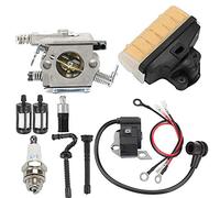 OU SI DUO Kit de Mise au Point de Filtre à Air de carburateur pour carburateur S&TIHL MS250 021 023 025 MS210 MS230 pièces de tronçonneuse remplacer WT286 Accessoires Moteur
