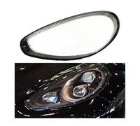 OU SI DUO pour P&orsche pour Panamera 2014 2015 2016 Lentille De Phare De Voiture Abat-Jour Transparent Coque De Lampe Lumières Boîtier Couvercle De Phare Couvercle Phare Voiture(Black Edge Left)
